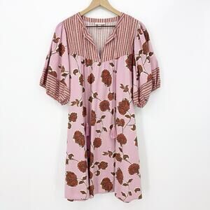 Knox Rose Women's Boho Dress XL Floral Bohemian Relaxed Feminine Casual Romantic